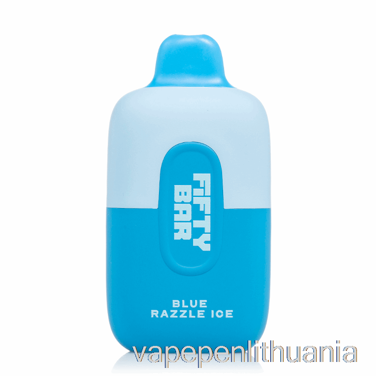 Fifty Bar 6500 Vienkartinis Mėlynas Razzle Ledo Vape Skystis